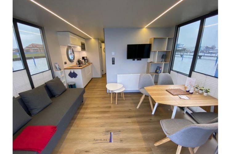 Hausboot Fjord Vela Mit Biosauna In Barth Buitenkant foto
