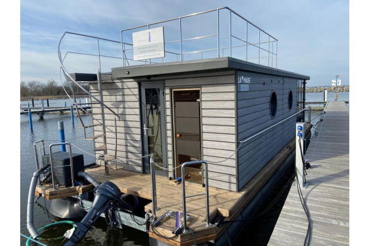 Hausboot Fjord Vela Mit Biosauna In Barth Buitenkant foto